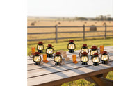 Western Party Centerpiece Tabletop Display Rustic Cowboy Centerpiece Set LED Candle Lights Rustic Country Decoration Set for Wedding