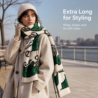 Cute Crocodile Knitted Scarf for Women, Short Warm Neck Warmer for Students and Couples