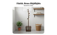Vintage Inspired Foldable V-Shaped Frame Garment Rack Space Saving Hall Tree with Hanging Rod Unrestricted Standing Design Home Furniture Sturdy Construction for Apartment Dwellers, Homeowners, Families, Bedroom, Entryway, Dressing Room, Walk-in Closet