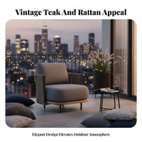 Water Resistant Woven Backrest Sofa Set weatherproof Outdoor Furniture Thick pads Garden Seating Removable pad protectors for guest accommodation Businesses, event hosts, Patio, Balcony, Terrace, Backyard