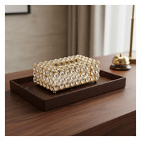 Luxury Metal Tissue Box Nordic Design Gold Tissue Box Holder Decorative Home Decor