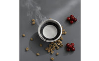 Stainless Steel 51mm Coffee Filter Basket Easy to Clean 51mm Coffee Powder Bowl Pressurized Portafilter Basket for Home Baristas, Office Pantry