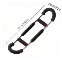 Arm Exerciser with Adjustable Resistance Heavy Duty Strength Bar Chest Expander for Home Gym
