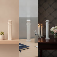 Matte White Roman Column Decorative Classical Column Classic Roman Pillar Architectural for Photographers, Desktop Styling, Photography Studio