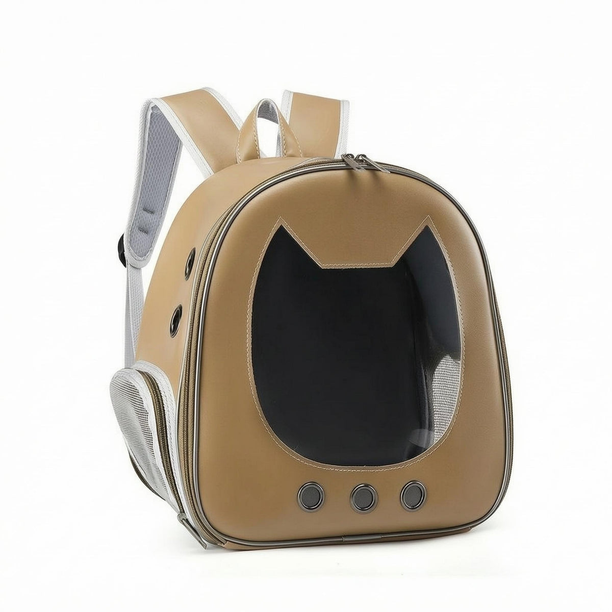 Zip-Around Closure Cat Backpack Carrier Mesh Pockets Pet Carrier Backpack Padded Straps Outdoor Gear Ventilated