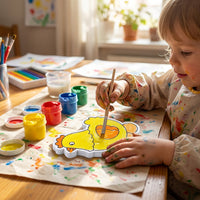 Easter Craft Kit Creative Toy Easter Bunny Chick Craft Set Easy to Use DIY Foam Painting Board for Child S, Teachers, Holiday Activity