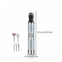 Electric Nail Grinder with Bits Ergonomic for Travel