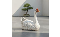 Outdoor Decoration Resin Swan Statue Lifelike Swan Statue for Garden, Yard, Patio