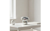 Mirrored Fungus Disco Ball Ornament Silver Fungus Disco Ball Decorative Ornament Reflective Handmade for Tabletop, Party, Desk, Shelf