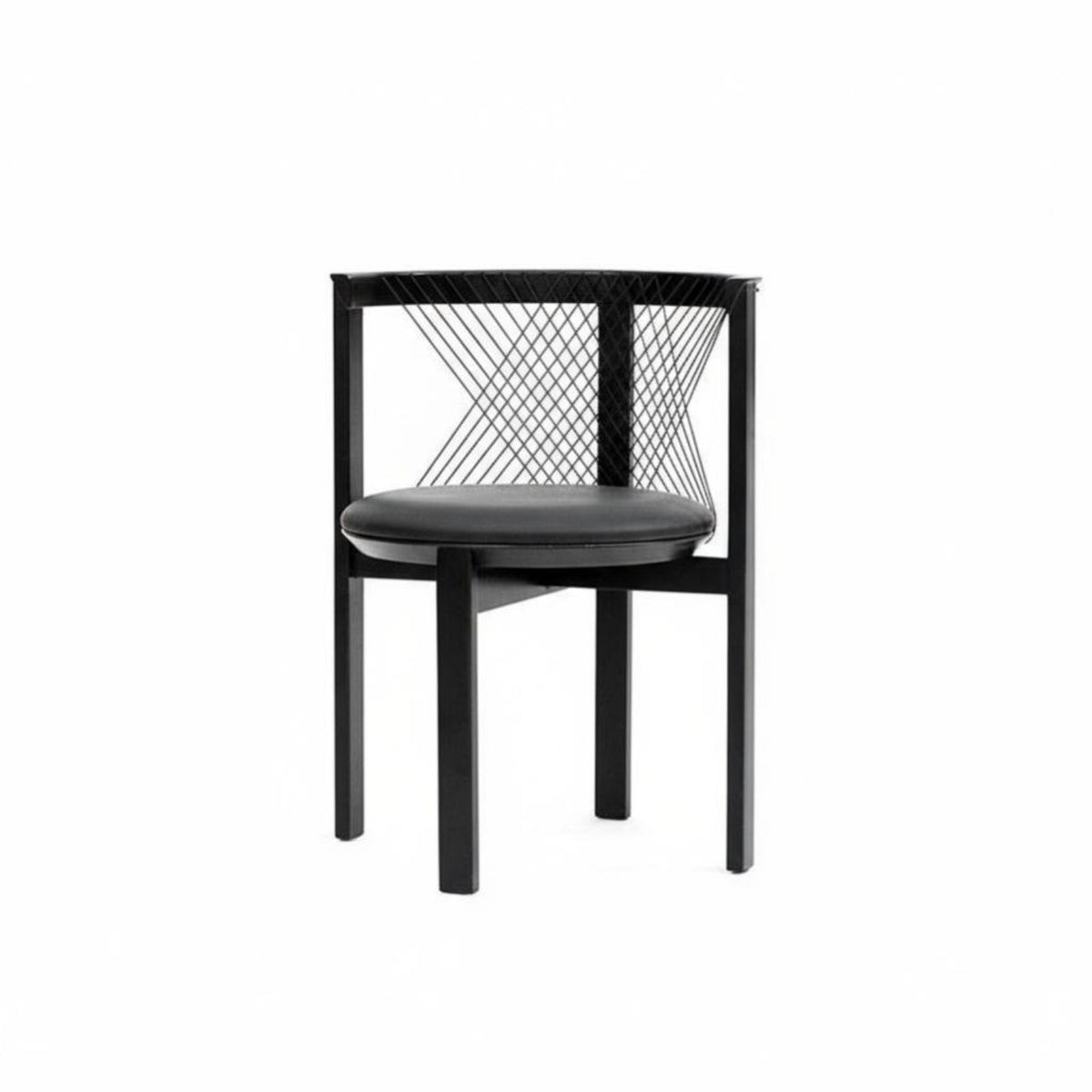 Danish Design Harp rear Chair Wabi-Sabi Aesthetic Wooden Frame Armchair Padded Seat Seating Furniture Curved rearrest for Interior Designers, Hospitality Business Owners, Dining Room, Guesthouse, Restaurant, Kitchen