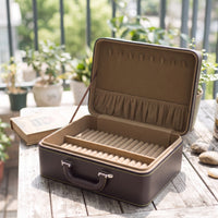 Multi-Slot Bracelet Storage Box Zippered Bracelet Holder Organizer Box Travel-Friendly Safeguarding for Collectors
