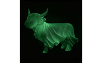Scottish Cattle with Specter Cloth Halloween Scottish Cattle Specter Figurine Resin Sculpture for Collectors, Party Decor, Shelves, Desks