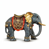 Elephant Figurine Brass Elephant Statue Antique Style for Living Room