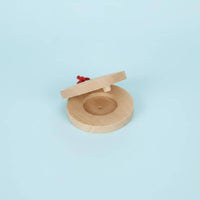 2 Pieces Wooden Castanet Auditory Skills Wooden Clapper Early Education Hand Clapper