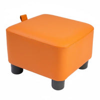 adaptable Four-Legged Low Bench Space-Saving Small Stool Sturdy Construction Footrest Curved Seat for household users, Adults, Children, Entryway, Living Room, Bedroom, Balcony