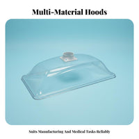 High Clarity Transparent Suction Hood Long-Lasting Industrial Dust Collector Hood Wear-Resistant Metal Joining Smoke Extractor Non-Deforming for Moxibustion Practitioners, Research Facility Technicians, Electronics Hobbyists, Workshop, Factory