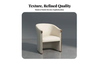 Light Luxury Curved spine Single Chair Minimalist Design Upholstered Armchair Signature design Seating Furniture High spinerest for Interior Designers, Book Lovers, Living Room, Hotel Lobby, Reception Area, Bedroom
