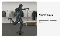 Soccer Player Mannequin Sturdy Fiberglass Construction Male Sports Mannequin Realistic Muscle Texture Kicking Pose Display Figure for Clothing Stores