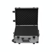 Telescoping Handle Rolling Tool Chest Large Capacity Equipment Case Long-Lasting Transport Container Heavy-Duty for Technicians, Construction Workers, Job Site, Jobsite, Workshop, Mobile