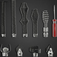 10 Pieces Drain Cleaning Accessory Set Type Heads Heavy-Duty