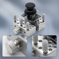 Precision Clamp with Silicone Posts Compact Helping Hands Clamp Aluminum Alloy Mini Bench Vise for Electronics Technicians