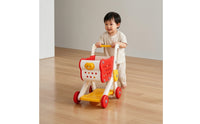 Role-Playing Toy Shopping Cart Toddler-Sized Play Shopping Cart Imaginative Trolley Smooth Rolling for Toddlers, Kids, Playroom