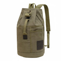 Large Capacity Canvas Backpack Reinforced Stitching Vintage Canvas Rucksack Adjustable Shoulder Straps Vintage Travel Rucksack Casual Design for Men, Travelers, Students, Outdoor, Camping, School
