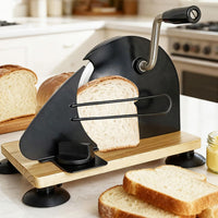Stainless Steel Serrated Blade Adjustable Thickness Bread Cutter Uniform Cutting Manual Bread Cutter Easy to Operate for Home Bakers, Bakery