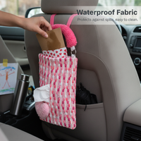 Car Trash Can with Umbrella Storage and Tissue Dispenser, Vehicle Interior Organizer