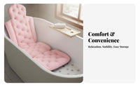 Full Full-Length Bathtub Pad Quick Drying Non-Slip Bathtub Mat Spa Bath Mat Skin-Gentle Cushioned Tub Recliner Machine