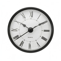 Black Metal Hands Round Quartz Clock Insert Plastic Frame Quartz Clock Insert Movement Insert Rubber Band Household Part