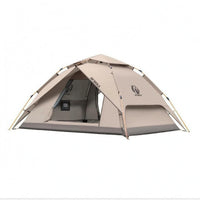 Automatic Double Layer Dome Tent 210D Oxford Material Double-Layer Tent Fiberglass Poles Outdoor Shelter Ground Stakes and Guy Lines