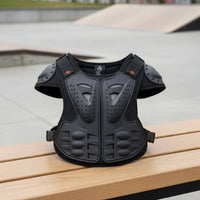 Young Motocross Vest Adjustable Straps Kids Breathable Mesh Childrens Chest Protector for Skateboarding