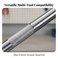High Rotational Force Ratchet Extension Bar Labor-Saving Design Extendable Ratchet Wrench Tight Space Reach Wrench Extender Bar Heavy Duty for Auto Repair Technicians, Maintenance Workers, DIY Enthusiasts, Workshop, Garage