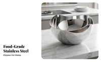 6 Pieces 10 Cm Stainless Steel Sauce Bowl Silver Shallow Stainless Steel Bowl Smooth Finish Small Soy Sauce Dish Reflective for Serving Dips
