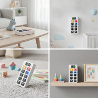 Handheld Sensory Toy with Pressable Controls Educational Interactive Toy with Light and Sound for Toddlers