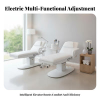 Handheld Controller Control Electric Beauty Bed Heavy-Duty Steel Frame Actuator Ized Facial Bed Ergonomic Design Adjustable Massage Table Skin-Friendly Upholstery for Lash Technicians, Estheticians, Medical Aestheticians, Medical Facility