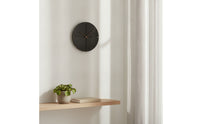 Wall Clock with Wood Hands Modern Minimalist Wall Clock 12 Inch Battery Operated for Living Room, Bedroom