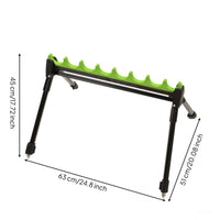 Telescopic Fishing Rod Stand Adjustable Multi Rod Ground Holder Easy to Install Portable Fishing Pole Rack for Shore