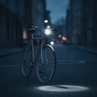 Retro Cycle Headlight Chrome Bike Headlight Easy to Install for City Commuting