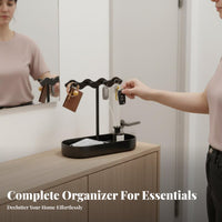 Flame-Shaped Statue Tray Multi-Functional Household Storage Abstract Design