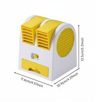 Quiet Operation USB Desk Fan Easy to Clean Mini Air Conditioner Fan Portable Evaporative Cooler for Office Workers, Students, Desktop, Dorm Room, Outdoor