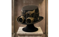 Decorative Goggles Steampunk Top Hat Gear Motifs Costume Top Hat Chain Accents Dress-up Item Wing Ornament