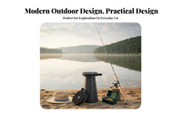 Foldable Design Telescopic Stool Easy to Carry Folding Seat Adjustable Height outsidedoor Equipment Lightweight for Campers, on the while travelingers, Camping, Fishing, on the while traveling, Queuing