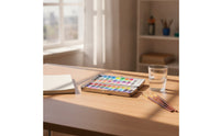 Watercolor Paint Set 90-Color Watercolor Paint Set with Paintbrush Highly Pigmented for Artists