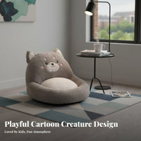 1-Piece-Piece Backrest Cushion Fully Filled Floor Pillow Anti-Skid Bottom
