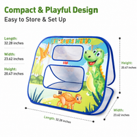 Kids Throwing Game Set Garden Games, 3-in-1 Bean Bag Toss Outdoor Target Game, Foldable Cloth Garden Games for Kids 4-6 Years