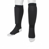 Shin Instep Guard Shock Absorbing Shin Instep Guards Thick Padding Leg Protector for Taekwondo Practitioners, Kickboxers, Sparring, Training