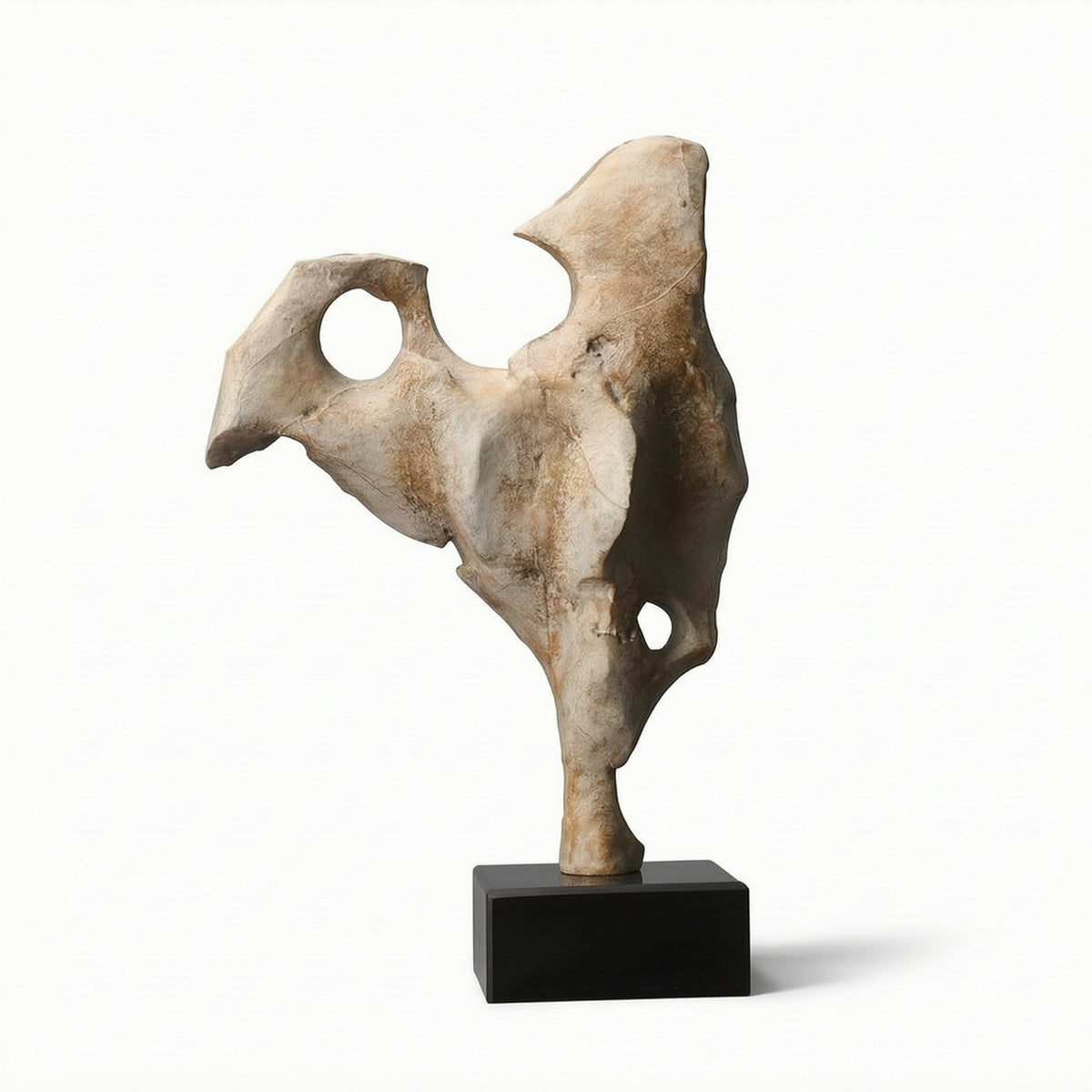 Abstract Sculpture with Base Modern Tabletop Sculpture Minimalist for Office Reception