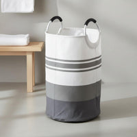 Cylindrical Laundry Basket Circular Handles Foldable Laundry Basket Grip Covers